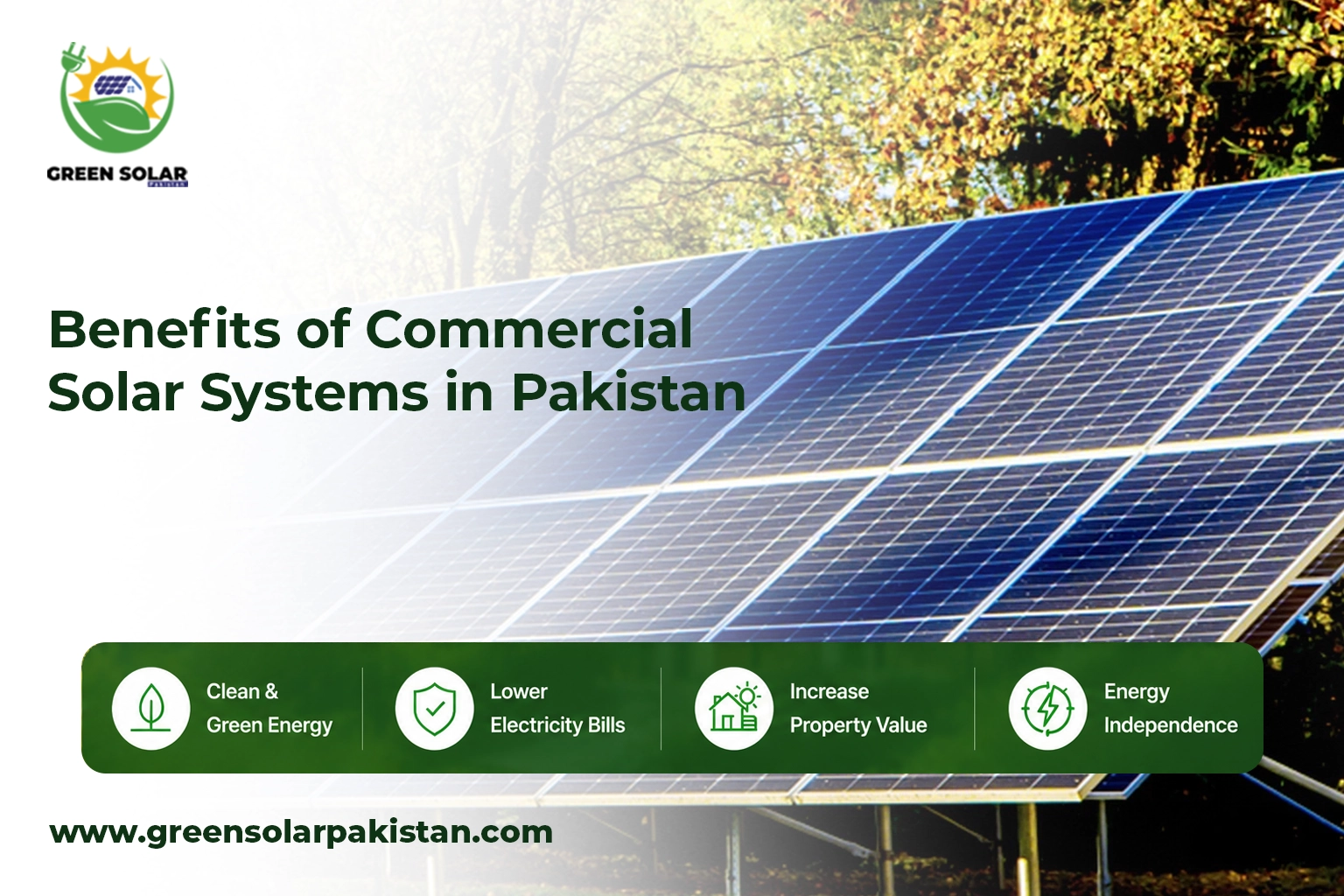 Benefits of Commercial Solar Systems in Pakistan